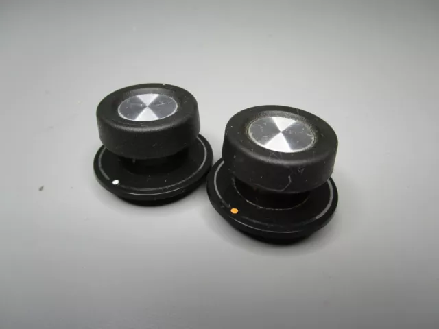 Whirlpool Washer / Dryer Temp Switch Knob, Black & Silver (SET OF 2) 388026 ASMN