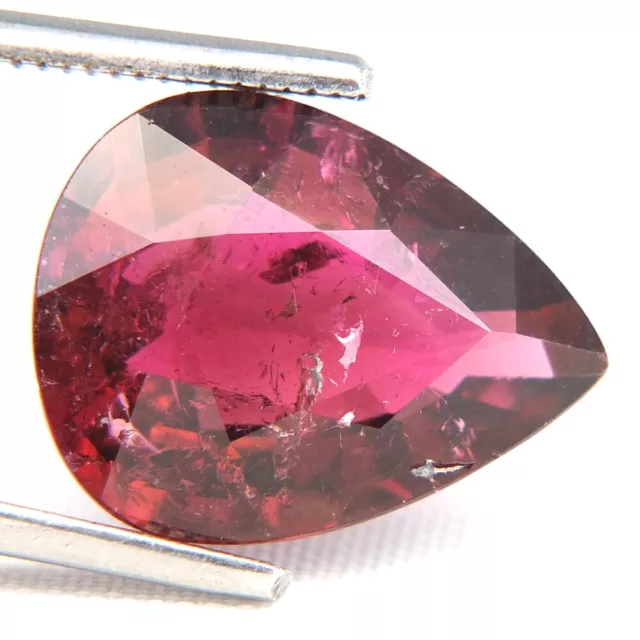 Shola Vrai 6,33 Carats Naturelle Chaine / Rubelith (Rose Tourmaline), Rubellite