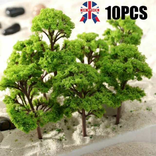 10X 12cm Trees Model Train Railroad Wargame Diorama Garden Scenery Landscape UK