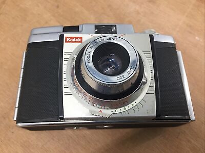 Funda de cuero vintage para cámara fotográfica Kodak ColourSnap 35 buena limpieza con