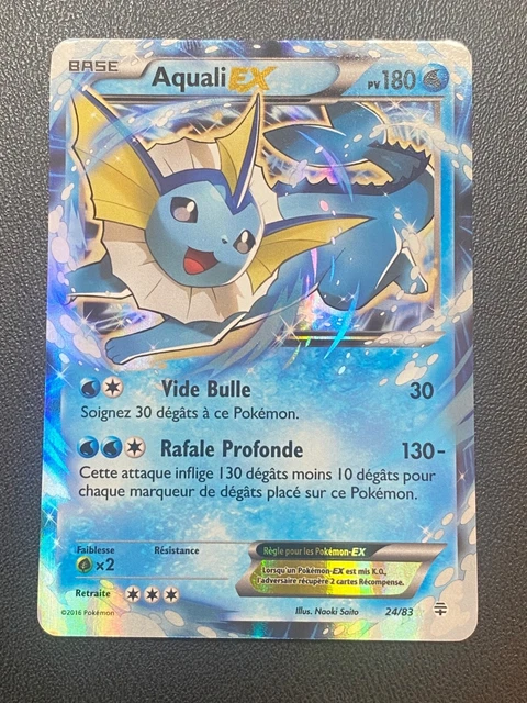 Pokemon Cards Fr Xy Generations - Aquali Ex 24/83 Ultra Rare - Exc+