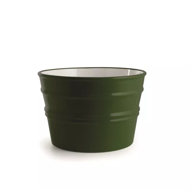 Lavandino Lavabo Appoggio/Sospeso Horganica Tondo cm38 Bacile Midi Verde Inglese