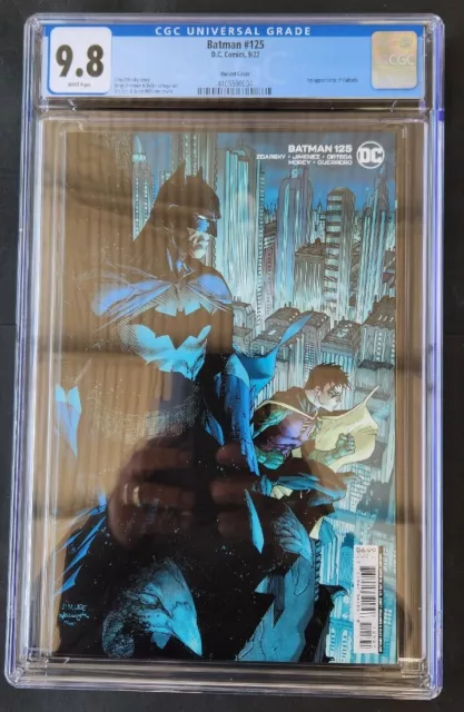 Batman #125 Jim Lee Variant 1st Print CGC 9.8 Comic Key Issue Failsafe