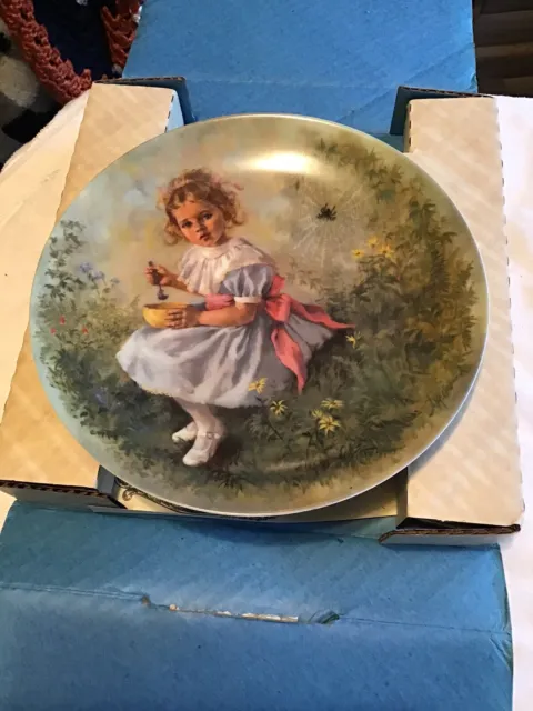 Nursery Rhyme Collector Plate “ Little Miss Muffet”