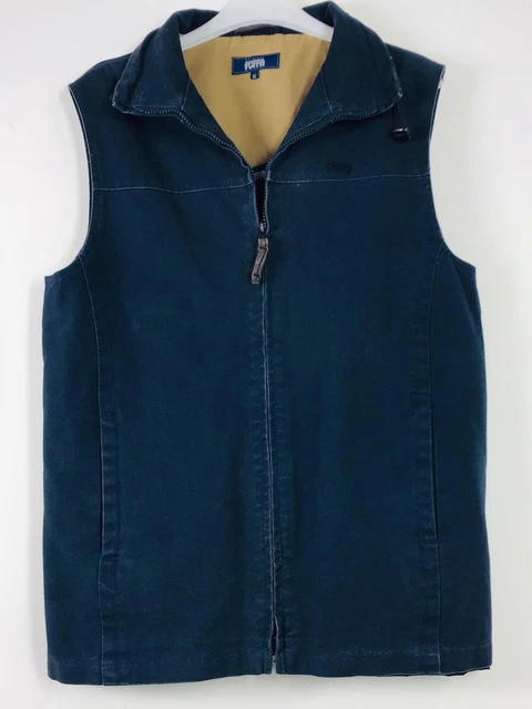 Puffa Navy Denim Waistcoat UK M