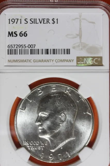 1973-S Ngc Pf69 Cameo Silver Eisenhower Dollar  #B40645