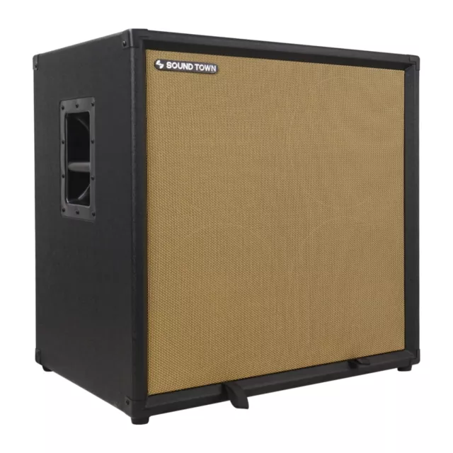 Sound Town 4 x 10“ 400W Bass Cabinet w/ Horn, Birch Plywood, Black (BGC410BK)
