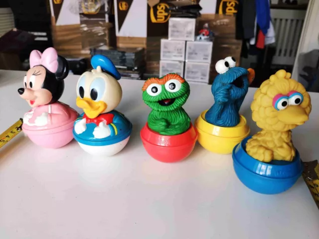 5X Vintage ILCO Disney & Sesame Street Toys Bundle/Joblot