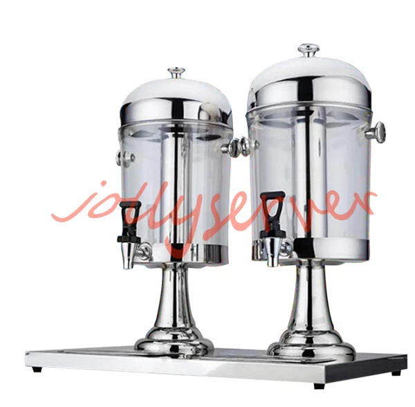 1PCS 2 X 8L Doppel Juice Kalt Getränk Spender Limonade Getränke Entsafter Kühler