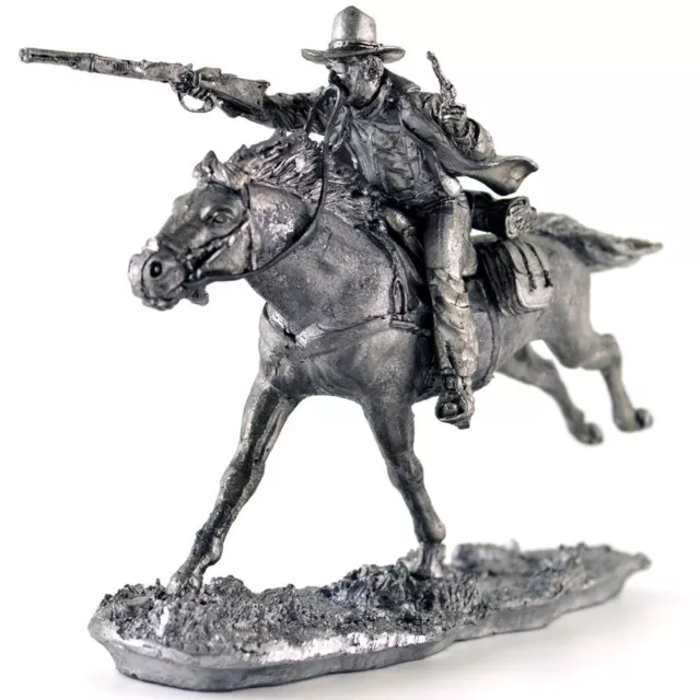 Wild West Cowboy. Tin toy soldiers 54mm (scale 1/32) miniature metal sculpture 2