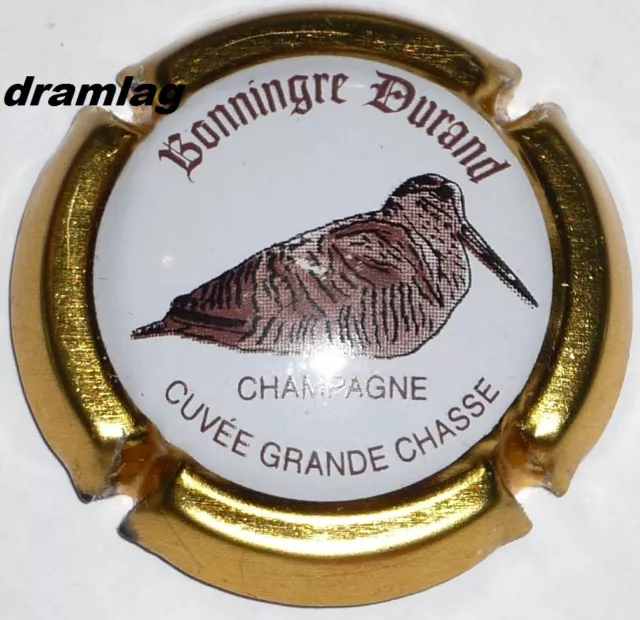 Capsule de Champagne:  Extra !!!  BONNINGRE DURAND, Cuvée Grande Chasse  , n°19