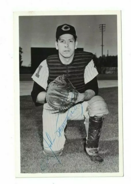 John Romano Cleveland Indians 1960's Signed Baseball Postcard W/Our COA PD