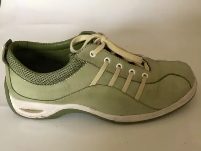 Cole Haan Air Bria Womens  Leather  Shoes Sneakers Green  SZ 6B