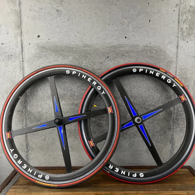 Roue Arrière Vintage Spinergy Rev X 700C - Tubulaire - Pour Pièces - Sans Moyeu Intérieur