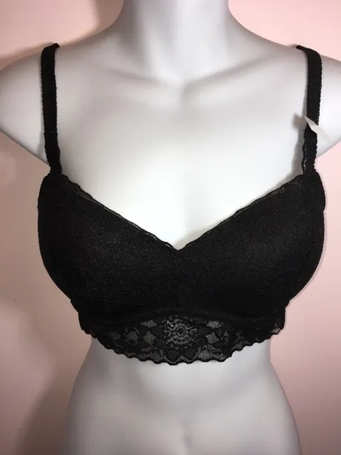 Neuf avec étiquettes bralette noire rembourrée Victorias Secret rose push-up taille S- D-DD