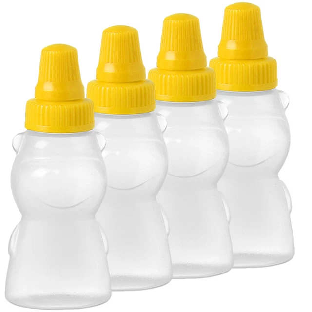 4 piezas mini contenedores de salsa exprimida mini botellas de ketchup botellas exprimir para