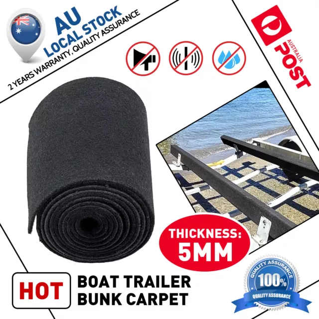 Boat Trailer Bunk Carpet - 4m x 30cm Outdoor Polyester Marine Bunk Carpet