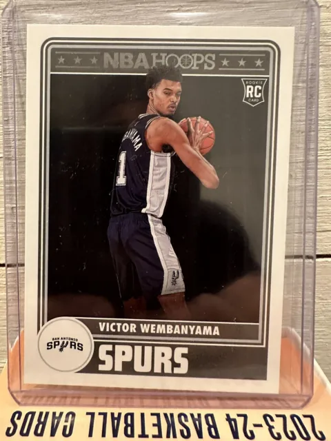 VICTOR WEMBANYAMA 2023-24 NBA Hoops RC Hoops Tribute #298 Spurs Rookie ...