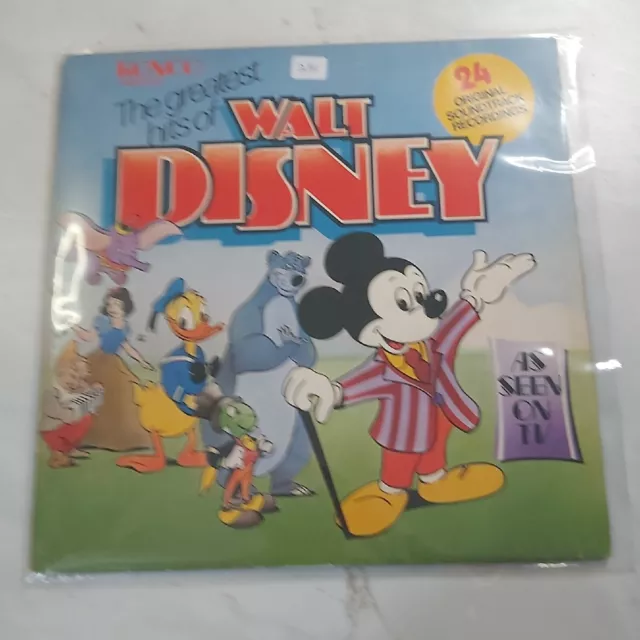 The Greatest Hits Of Walt Disney  12" Vinyl Record Ronco 1975 VG+