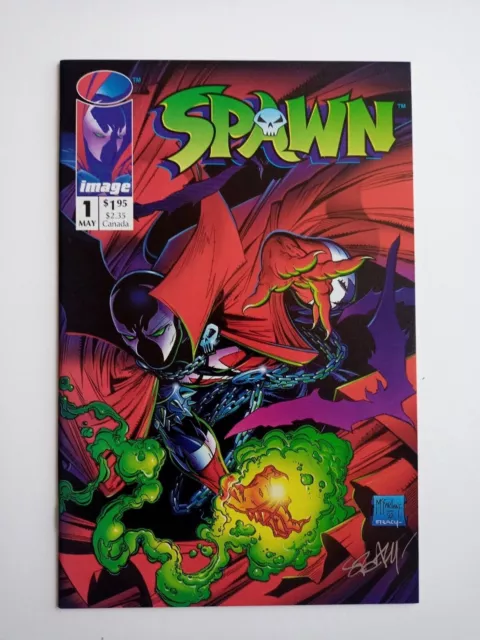 Image Comics SPAWN #1 May 1992 Todd Mcfarlane Art / Signed by Ken Steacy - NM