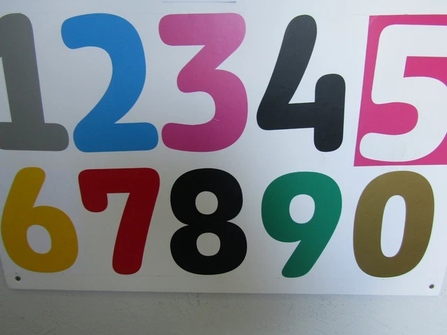 House Number Stickers for Wheelie Bin (Available in 8 colours)
