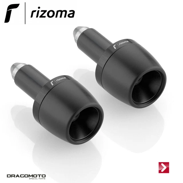 Embouts De Guidon RIZOMA MA302B Noir Pour DUCATI Hypermotard 1100 S (2007-2009) - Neuf