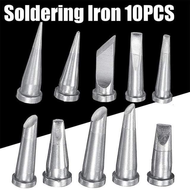 10pcs / Set Saldatore Punta Kit for Weller WSD81 WD1000 WSP80/WP80 Lt Tips