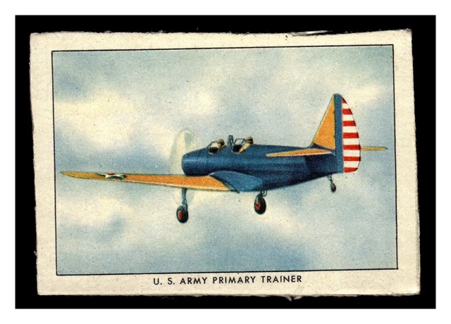 Primary Trainer U.S. ARMY PRIMARY Trainer #14 1941 Wings Cardboard Backing £2.22 ...
