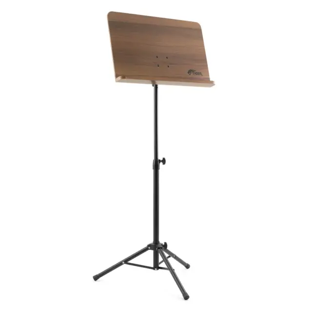 Wooden Conductor Sheet Music Stand - Adjustable - Foldable - Tripod Base
