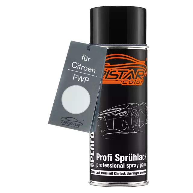 Autolack Spraydose für Citroen FWP Blanc Banquise Basislack Sprühdose 400ml