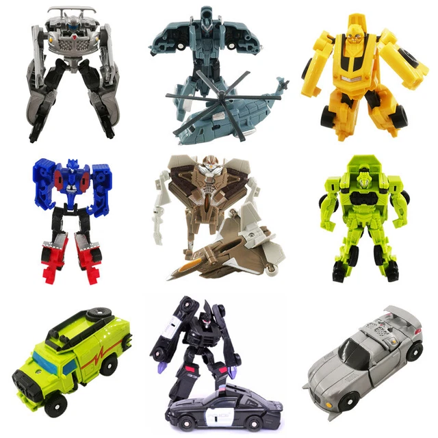 MINI TRANSFORMER OPTIMUS Prime Megatron Robots-Car Action Figures Model ...