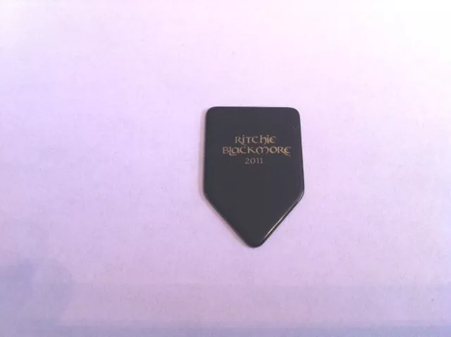 Ritchie Blackmore 2011 Black / Gold Guitar Pick Deep Purple