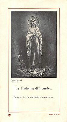 OLD nice  rare Holy cards from 1950"H7828" Holy madonna de lourdes
