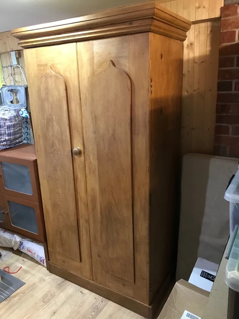 Pine wardrobe (old doors / old pine) by Coach House Pine New Forest 1990's
