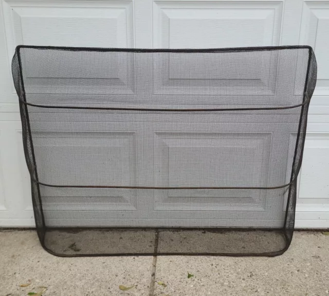 Antique/Primitive Fireplace Screen - Spark Guard Mesh Screen 44" x 33.5" x 8"