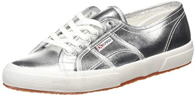 (TG. 41 EU) Superga 2750-cotmetu, Scarpe da Ginnastica Unisex-Adulto, Argento Si