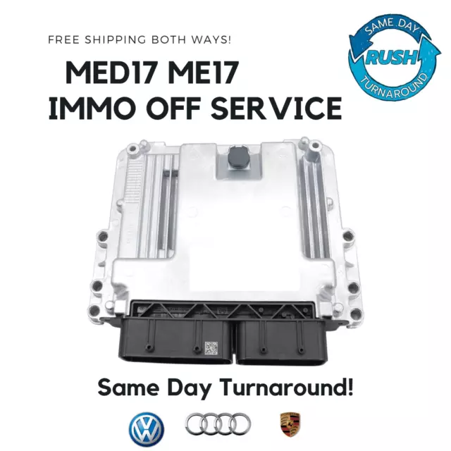 Immobilizer OFF Delete IMMO Off SERVICE For VW AUDI Volkswagen MED17 ME17