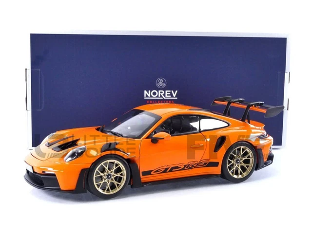 Maquette Porsche 911 GT3 RS 2022 - Blanc & Bleu - NOREV 1:43 - Neuf