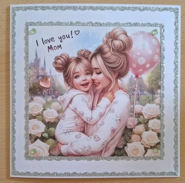 Biglietto di auguri 3D per mamma, moglie o eventi come anniversario di compleanno o simpatia