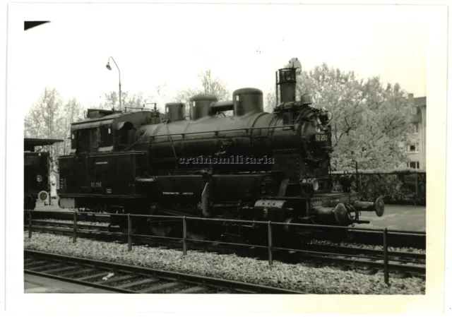 Orig. Foto DB Bundesbahn Dampflok Lokomotive 92 250 Bahnhof FRIEDRICHSHAFEN 1962