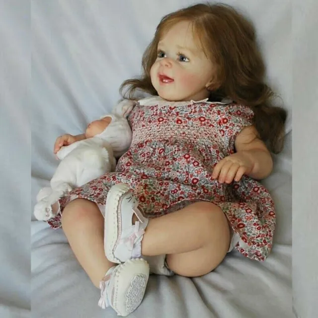 Bambole neonato rinate dipinte bambina realistiche vinile neonato giocattolo regalo 3