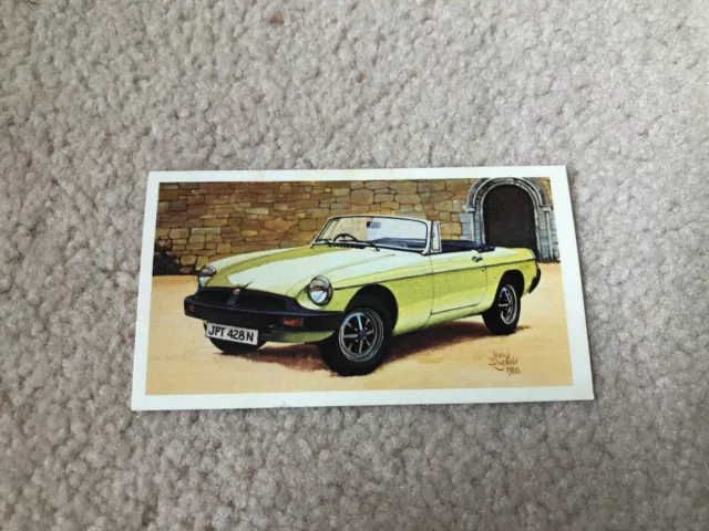 Famous Mg Marques (Cars) Set Of 14 Cigarette Cards 1981 Players Grandee Cigars