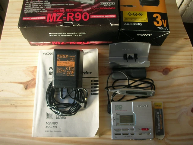 Sony MZ-R3 Walkman MiniDisc - Enregistreur Portable - Testé - Vintage Japon