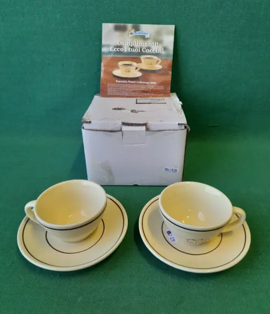 Set 2 Coccini Da Caffè Regali Mulino Bianco Colazione 2023 Collezione. Bu18