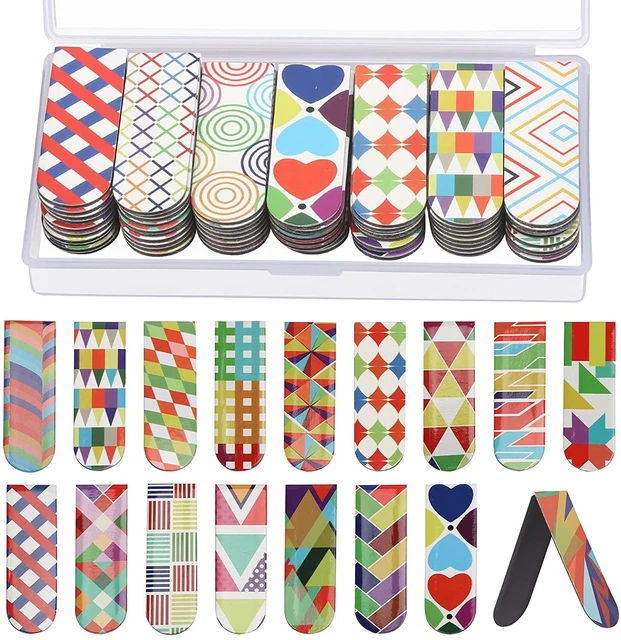 3 Pcs Mixed Rainbow Bookmarks Page Markers Clips Student Teacher Office Gift