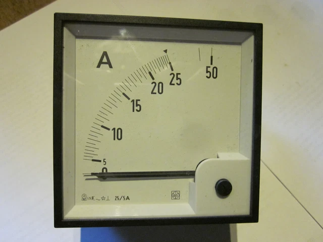 Amperemeter Analog AC  RQ 96   25 / 5A     Skala 0-25 / 50 A