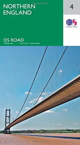 OS Road Map 4 Northern England by Ordnance Survey Book The Cheap Fast Free Post