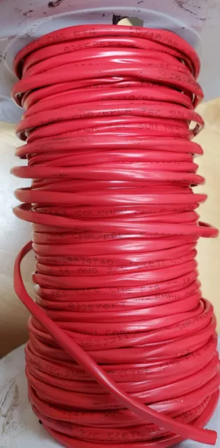 100FT Red Fire Security Access Control Alarm Cable Shielded Wire 16/2 FPLR 16AWG