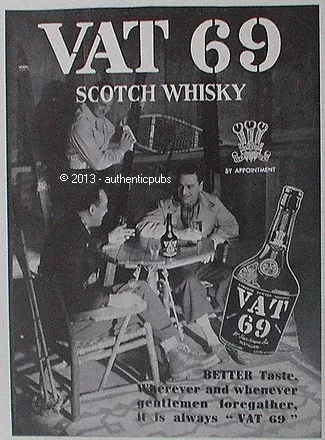 Publicite Vat 69 Scotch Whisky Better Taste Au Bar Bistot De 1937 French Ad Pub