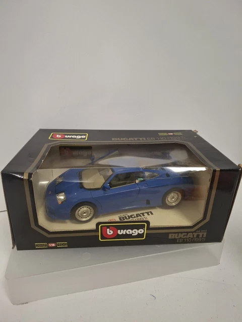Burago 1/18 Scale Diecast 3045 Bugatti EB 110 1991 Yellow